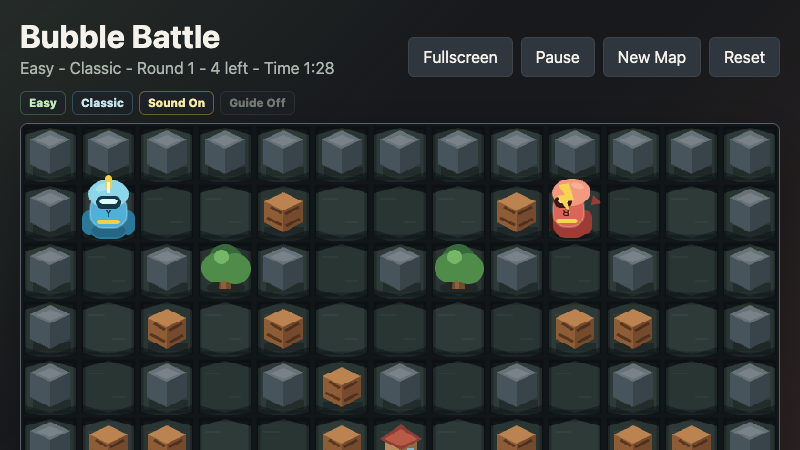 Bubble Battle - free browser arcade game screenshot