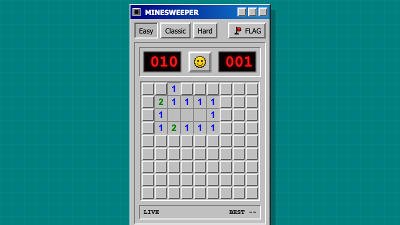 Minesweeper - free browser puzzle game screenshot