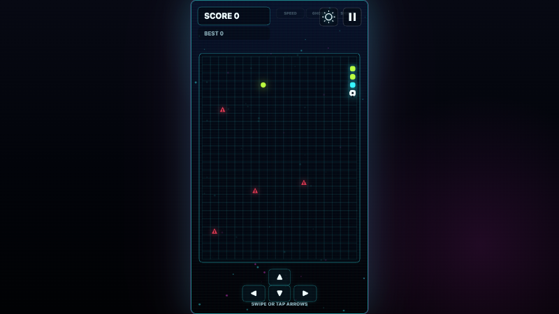 Neon Snake - free browser arcade game screenshot