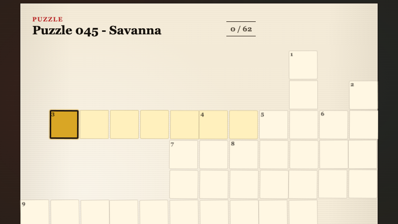 Newspaper Crossword - free browser word game screenshot