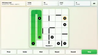 Fill Every Cell - free browser puzzle game screenshot