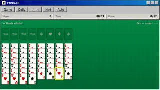 FreeCell Solitaire - AIGameShare 免费浏览器card游戏截图