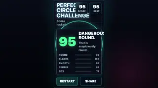 Perfect Circle Challenge - AIGameShare 免费浏览器skill游戏截图