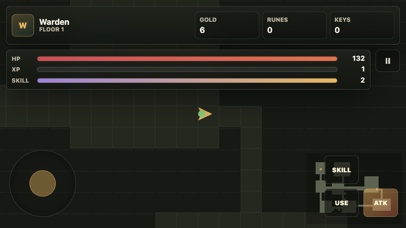 Rune Hollow - free browser rpg game screenshot
